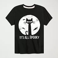 Little & Big Kid Boys Crew Neck Short Sleeve Regular Fit Pete the Cat Graphic T-Shirt