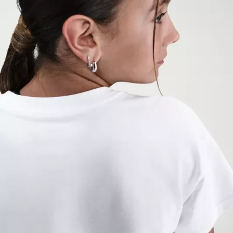 Nike Big Kid Girls Crew Neck Short Sleeve Boxy Fit Graphic T-Shirt