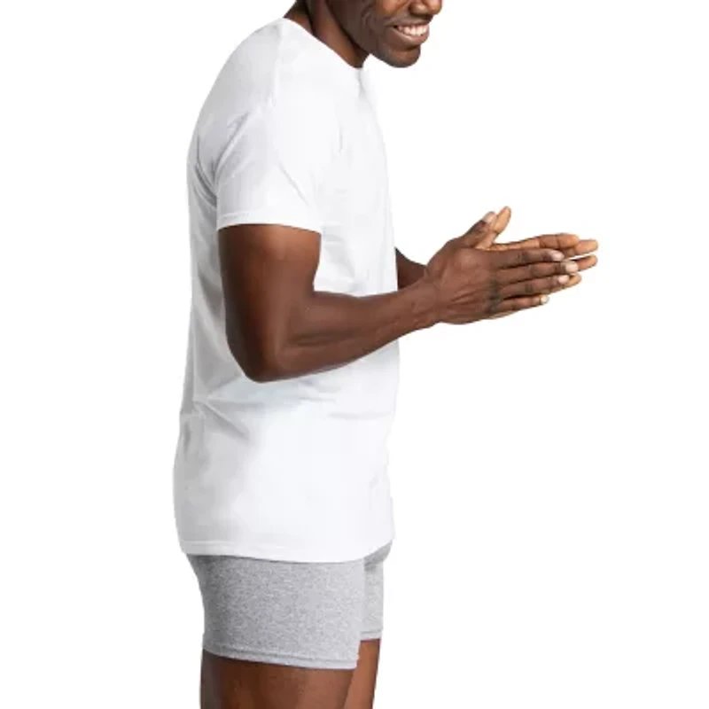 Fruit of the Loom Premium Mens 5 Pack Short Sleeve Crew Neck Moisture Wicking T-Shirt