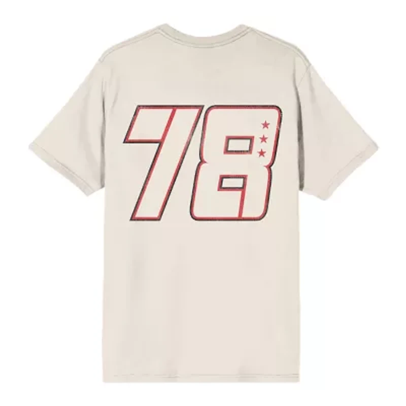 Mens Crew Neck Short Sleeve Regular Fit Graphic T-Shirt