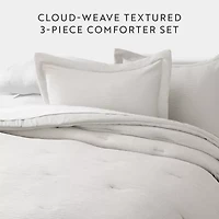 Casual Comfort Textured Cloud Gauze Down Lightweight Comforter Set