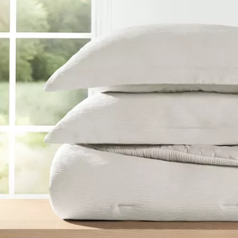 Casual Comfort Textured Cloud Gauze Down Lightweight Comforter Set