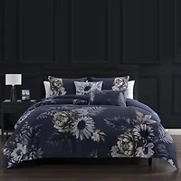 Bebejan Forget Me Not 100% Cotton Sateen 5 Piece Reversible Comforter Set
