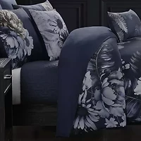 Bebejan Forget Me Not 100% Cotton Sateen 5 Piece Reversible Comforter Set