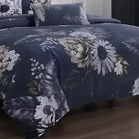 Bebejan Forget Me Not 100% Cotton Sateen 5 Piece Reversible Comforter Set