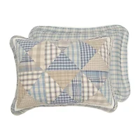 Donna Sharp Coastal Star Twin Embroidered Pieced Cotton 2-pc. Quilt Set