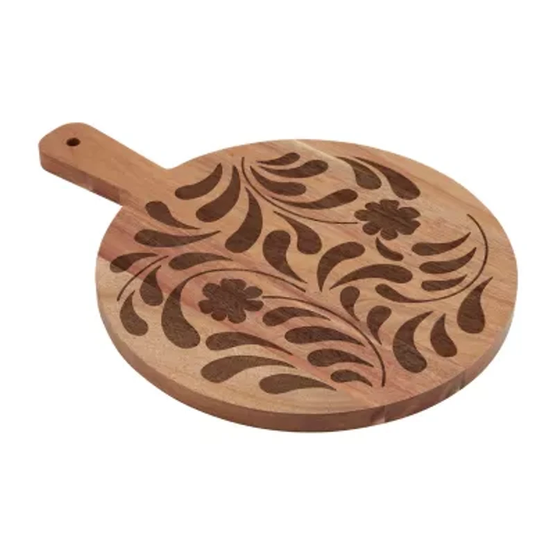Jenny Martinez 10 inch Round Wood Serve Board