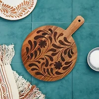 Jenny Martinez 10 inch Round Wood Serve Board