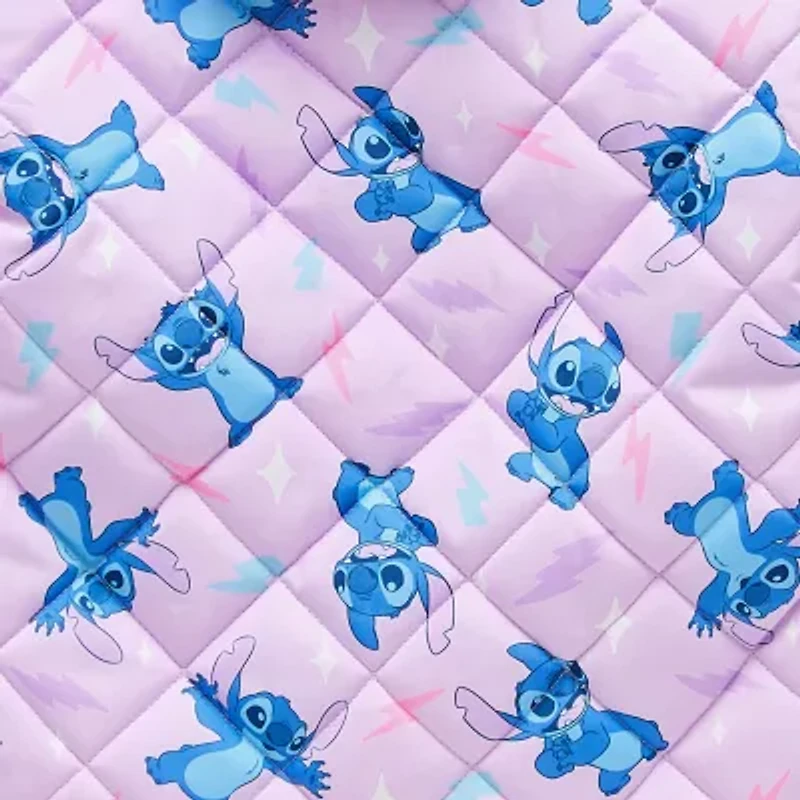 Disney Collection Little & Big Kid Girls Lilo Stitch Hooded Midweight Quilted Jacket