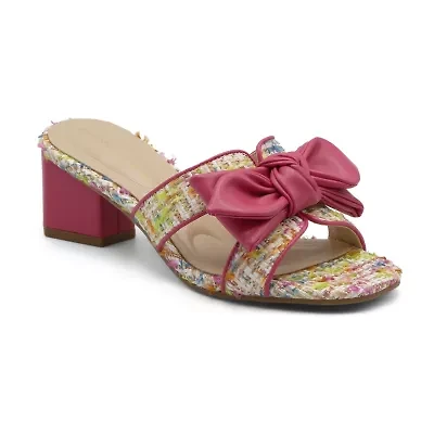 Adrienne Vittadini Womens Arnoldo Heeled Sandals