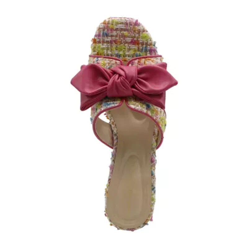 Adrienne Vittadini Womens Arnoldo Heeled Sandals