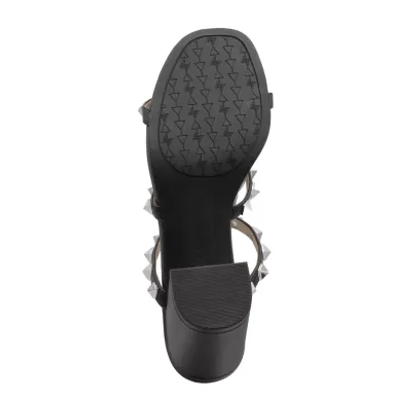 Adrienne Vittadini Womens Block Heel Heeled Sandals