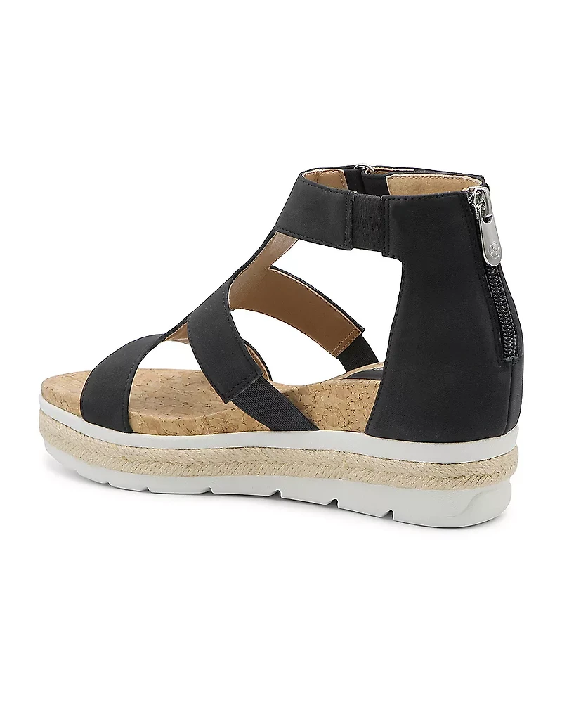 Adrienne Vittadini Womens Carlos Wedge Sandals