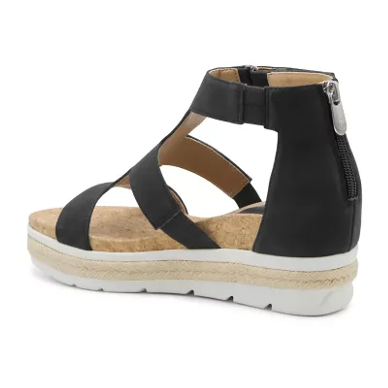 Adrienne Vittadini Womens Carlos Wedge Sandals