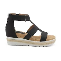 Adrienne Vittadini Womens Carlos Wedge Sandals
