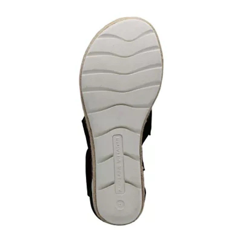 Adrienne Vittadini Womens Carlos Wedge Sandals