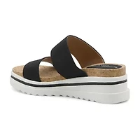 Adrienne Vittadini Womens Cara Wedge Sandals