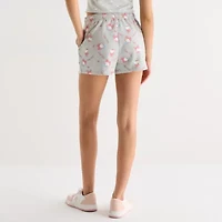 Juniors Womens Mid Rise Pull-On Short