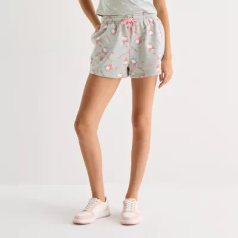 Juniors Womens Mid Rise Pull-On Short