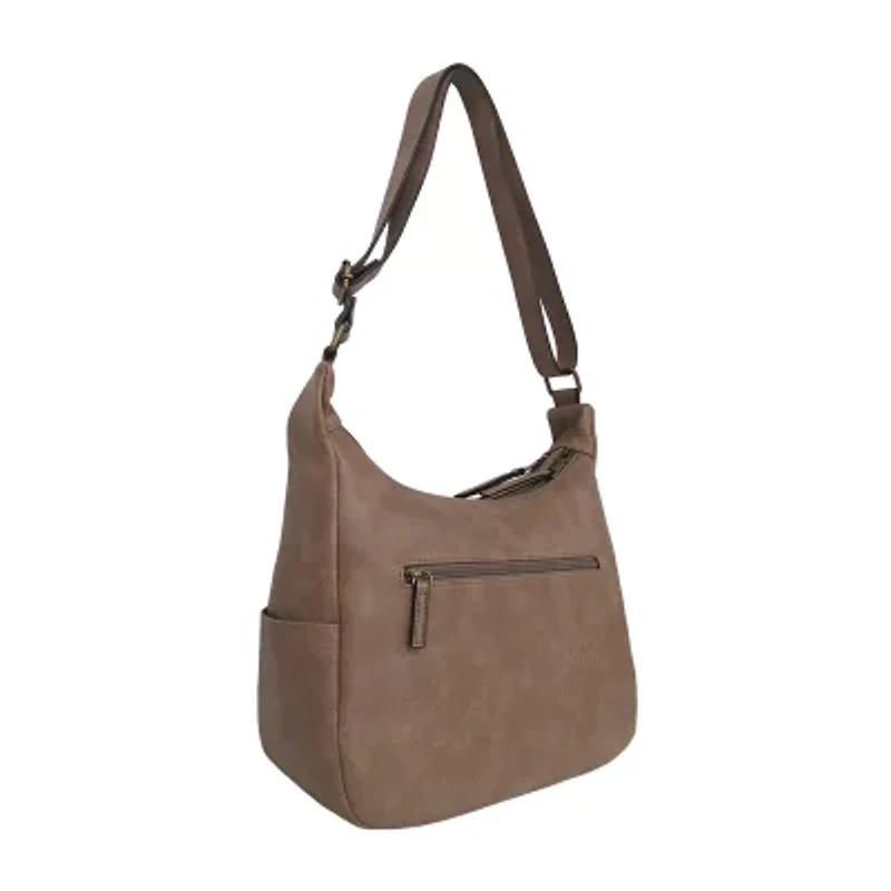 Bueno of California Glenhaven Buckle Front Large Crossbody Bag