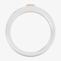 Enchanted Disney Fine Jewelry Womens 1/10 CT. T.W. Genuine Purple Amethyst 14K Two Tone Gold Over Silver Crown Princess Rapunzel Cocktail Ring