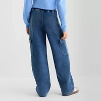 Vanilla Star Big Kid Girls Wide Leg Cargo Pant