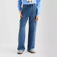 Vanilla Star Big Kid Girls Wide Leg Cargo Pant