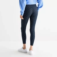 Arizona Womens High Rise Tapered Juniors Full Length Leggings