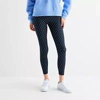 Arizona Womens High Rise Tapered Juniors Full Length Leggings