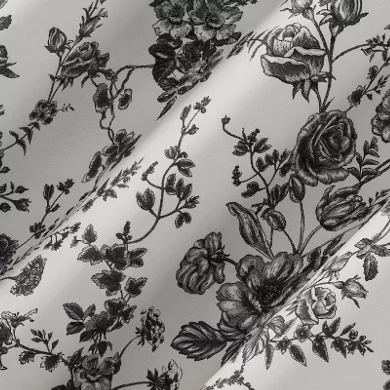 Sun Zero Percy Merina Print Grommet Top Energy Saving 100% Blackout Single Curtain Panel