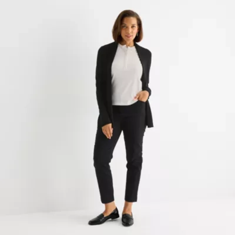 Liz Claiborne Womens Long Sleeve Layered Sweater