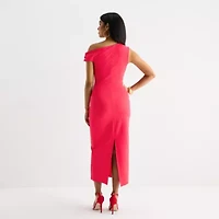 Bold Elements Womens Short Sleeve Midi Casual Bodycon Dress