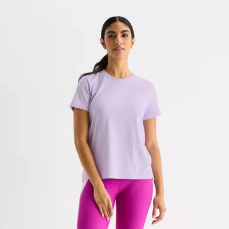 Xersion Womens Crew Neck Short Sleeve Active T-Shirt