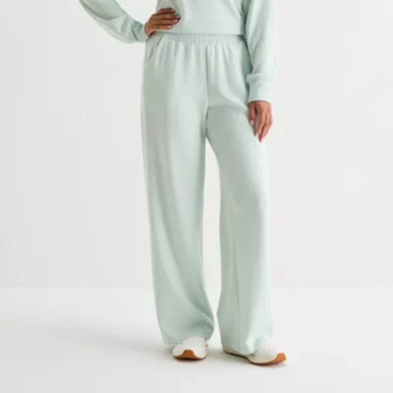 Xersion Scuba Luxe Womens Straight Mid Rise Active Pant