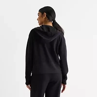 Xersion Womens Scuba Luxe Hooded Half Zip Pullover