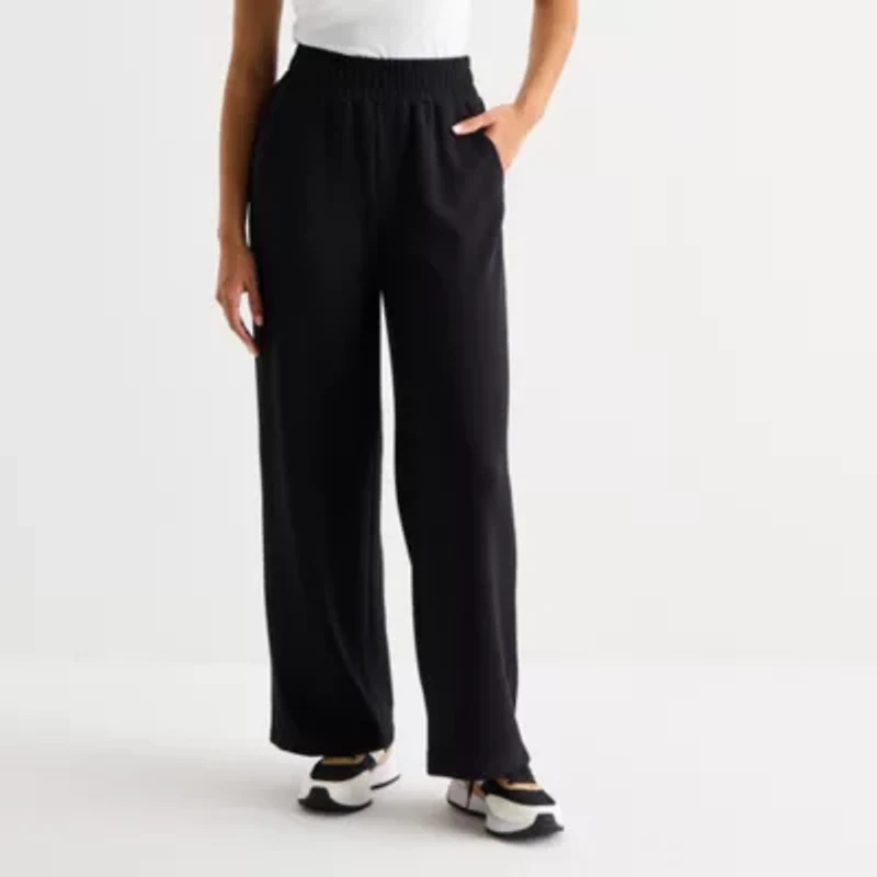 Xersion Scuba Luxe Womens Straight Mid Rise Active Pull-On Pant