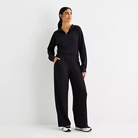 Xersion Scuba Luxe Womens Straight Mid Rise Active Pull-On Pant