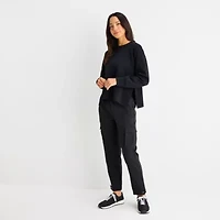 Stylus Womens Crew Neck Long Sleeve Pullover Sweater