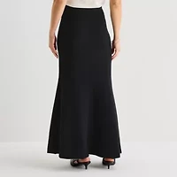 Liz Claiborne Womens Tall Midi Flared Skirt
