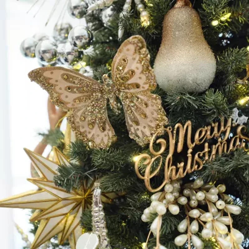 North Pole Trading Co. Pearl Set 2-pc. Christmas Ornament