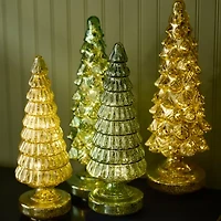 Martha Stewart 18in Gold Glass Tree Christmas Tabletop Decor