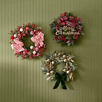 North Pole Trading Co. Gold Nutcracker Wreath