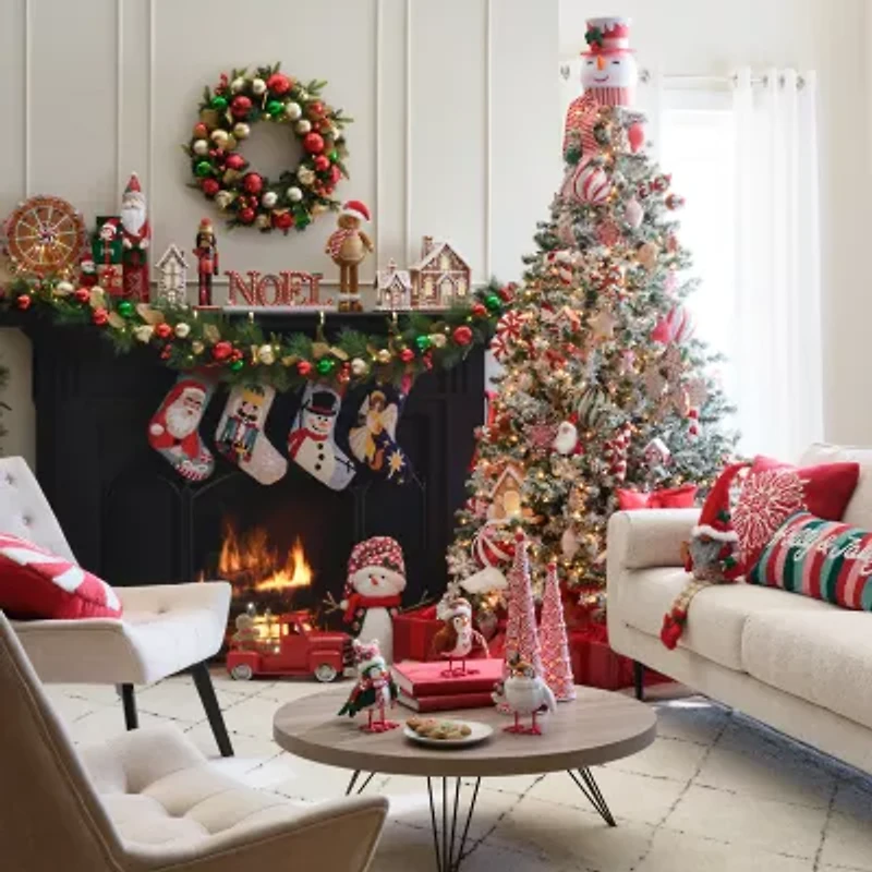 North Pole Trading Co. Medium Peppermint Tree Christmas Tabletop Decor