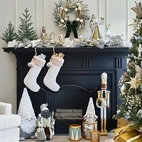 North Pole Trading Co. 8in Drum Christmas Tabletop Decor