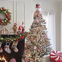 North Pole Trading Co. Snowman Head Christmas Tree Topper