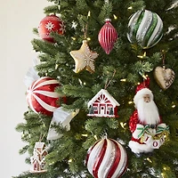 North Pole Trading Co. Pleated Drop Set 2-pc. Christmas Ornament