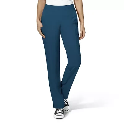 Wink® W123 Flat Front Cargo Womens Petite Moisture Wicking Wrinkle Resistant Quick Dry Scrub Pant