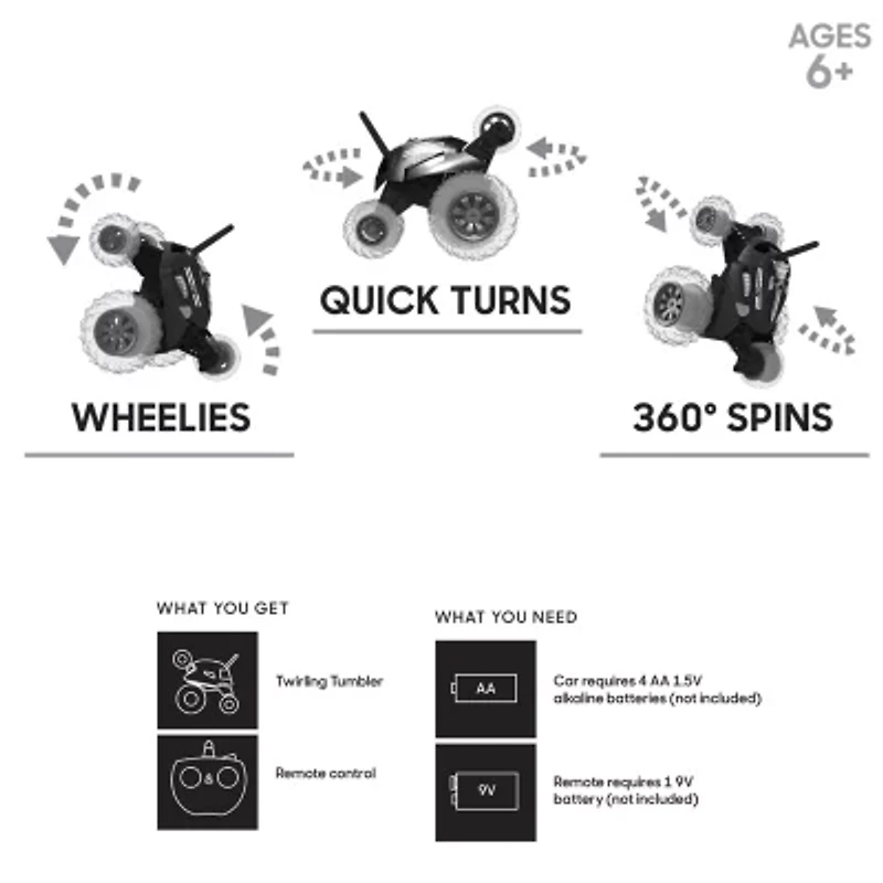 Sharper Image Remote Control Monster Spinning Remote Control Car