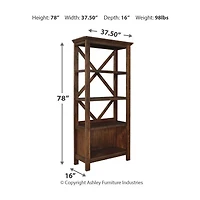 Signature Design by Ashley® Baldridge Office 4-Shelf Bookcase