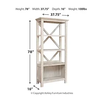 Signature Design by Ashley® Carynhurst Office 4-Shelf Bookcase